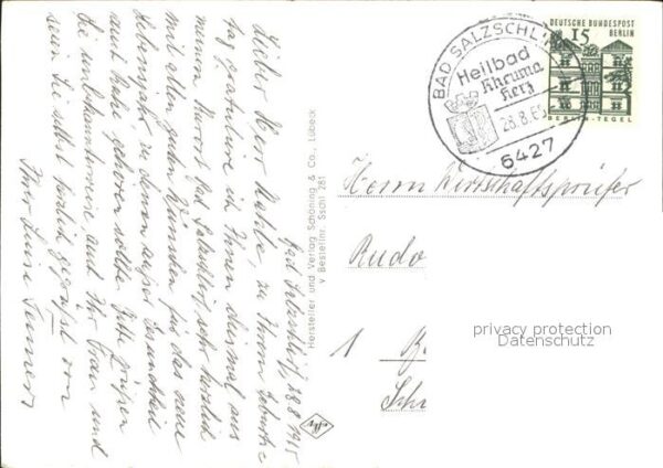 Bad Salzschlirf Badehof u.Kurpensionen (Stempel) – Bild 2