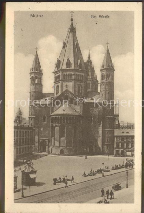 Mainz Rhein Dom (Ostseite)