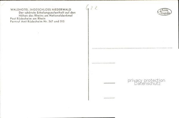 Ruedesheim Rhein Waldhotel Jagdschloss Niederwald – Bild 2