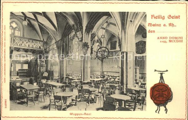 Mainz Rhein Wappen-Saal im Heilig Geist