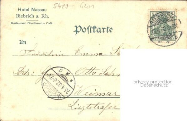 Biebrich Wiesbaden Hotel Nassau – Bild 2
