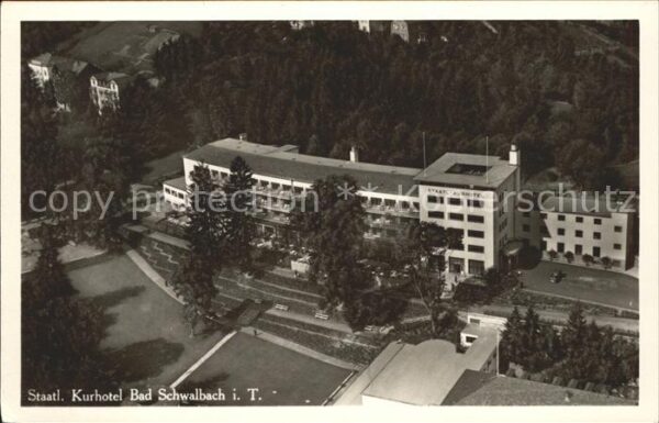 Bad Schwalbach Luftaufnahme vom Staatl.Kurhotel