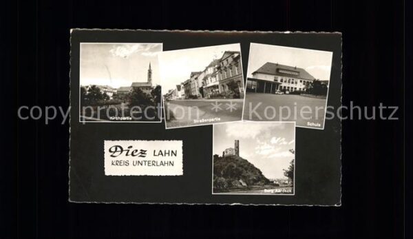 Diez Lahn Schule u.Strassenpartie