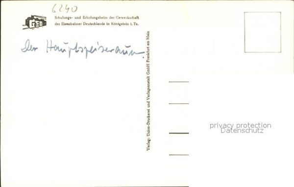 Koenigstein Taunus Hauptspeiseraum des Schulungs- u.Erholu – Bild 2