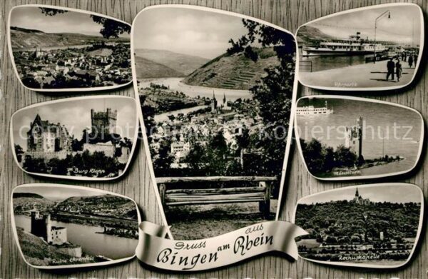 Bingen Rhein Burg Klopp Ruine Ehrenfels Panorama Ufe