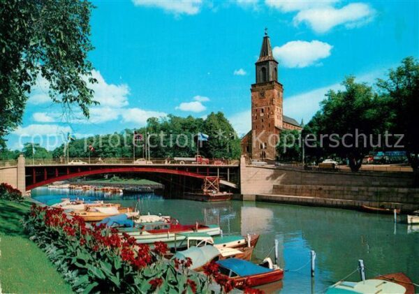 Turku Aura Fluss und Dom