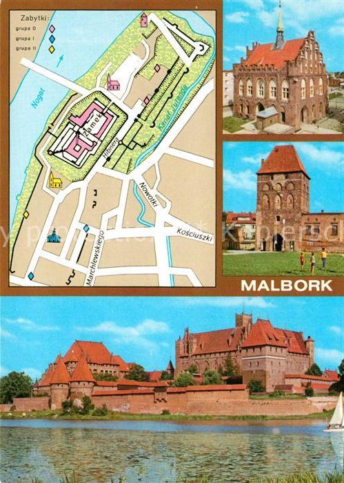 Malbork Gotycki ratusz Brama Garncaska Zespol z