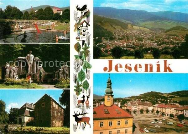 Jesenik Koupaliste Priessnitzuf pomnik Zamek Ce