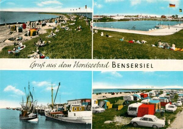 Bensersiel Strand Schwimmbad Fischkutter Campingpl