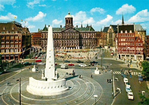Amsterdam Niederlande Dom mit Kgl Schloss und National Denkma