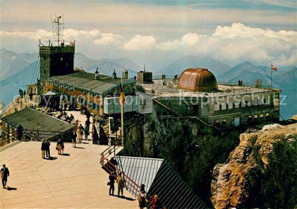 Zugspitze Deutsch österreichische Bergstation Fli