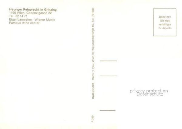 Grinzing Wien Heuriger Weingut Reinprecht Terrasse Ki – Bild 2