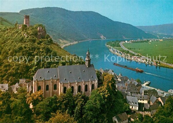 Beilstein Mosel mit Karmeliten Kloster und Burgruine Me