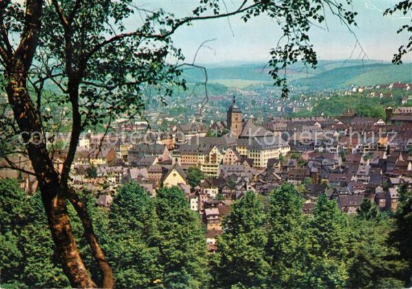 Siegen Westfalen Blick auf Oberstadt