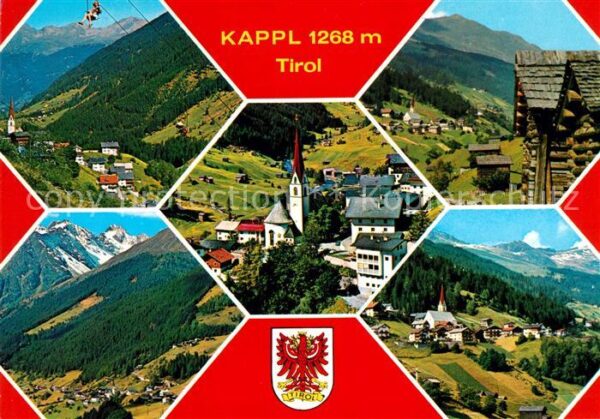 Kappl Tirol Sessellift Kirche Panorama Dorfmotive