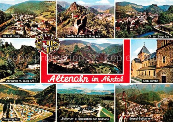 Altenahr Burgblick Weisses Kreuz Burg Are Ahrpar