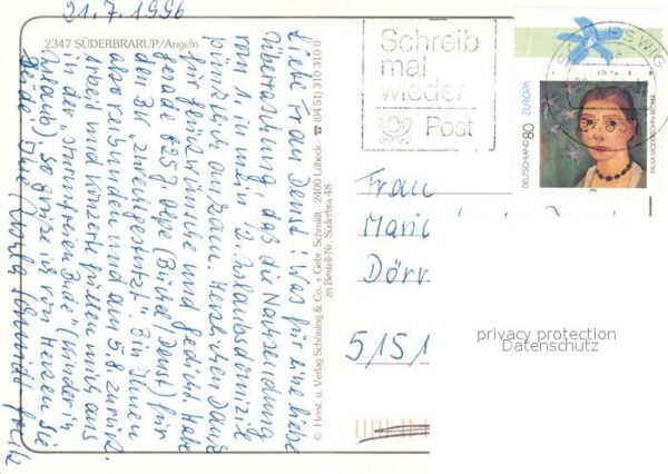 Suederbrarup Kirche Strassenpartien Schwanenteich Da – Bild 2