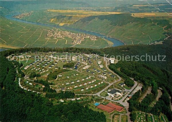 Leiwen Mosel Fliegeraufnahme Ferienzentrum Sonnenber