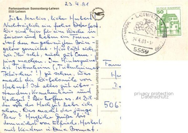 Leiwen Mosel Fliegeraufnahme Ferienzentrum Sonnenber – Bild 2