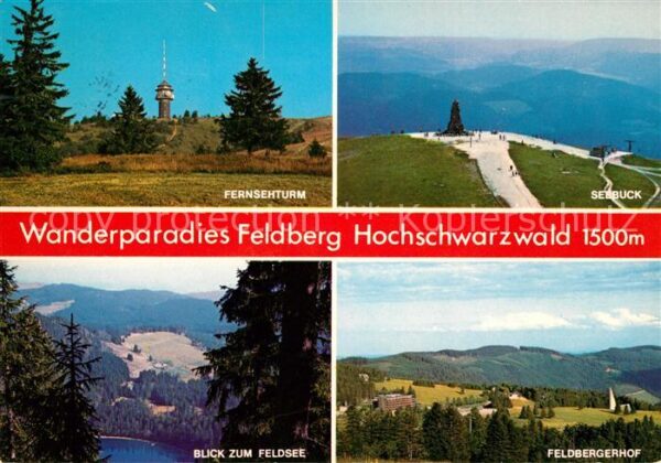 Feldberg Schwarzwald Fernsehturm Seebuck Feldsee Feldberger