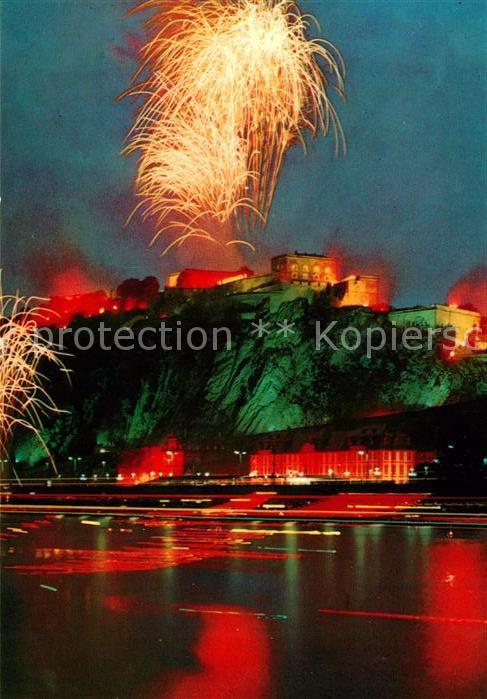 Koblenz Rhein Festung Ehrenbreitstein Rhein in Flamme