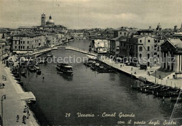Venezia Venedig Canal Grande con il ponte degli Scalzi