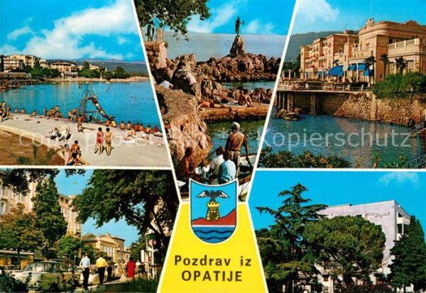 Opatija Abbazia Strandpartien Teilansichten