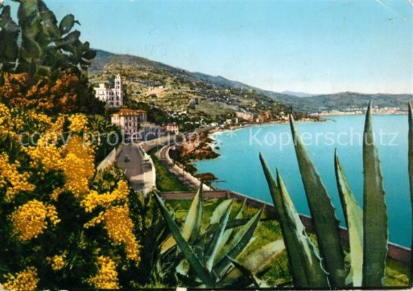 Bordighera Panorama verso Villa Garnier