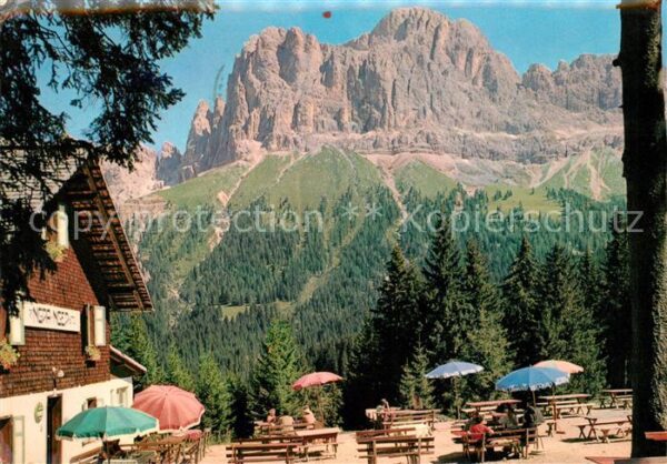 Dolomiten Nigerhütte mit Rosengarten