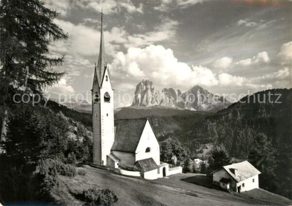 St Ulrich Groeden Tirol St Jakob mit Langkofel