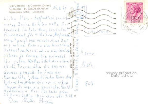 St Ulrich Groeden Tirol St Jakob mit Langkofel – Bild 2