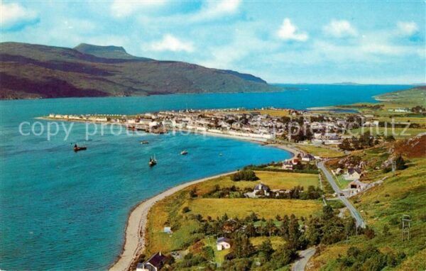 Ullapool and Loch Broom looking towards the Summ