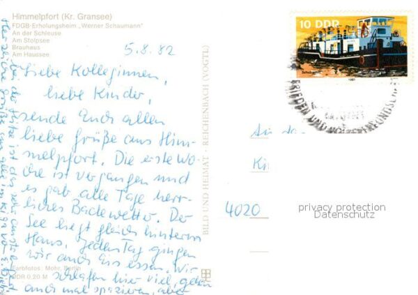 Himmelpfort FDGB Erholungsheim Schleuse Stolpsee Br – Bild 2
