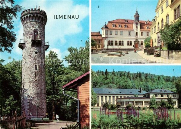 Ilmenau Thueringen Kickelhahnturm Rathaus Schloss Kreiskul