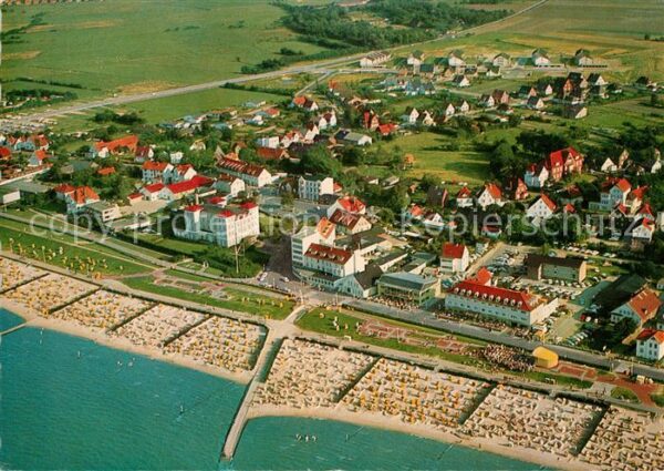 Duhnen Nordsee Nordseeheilbad Fliegeraufnahme