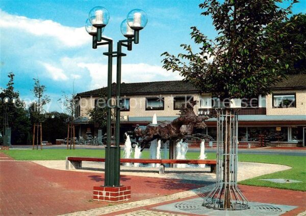 Munster Oertze Friedrich Heinrich Platz mit Brunnen