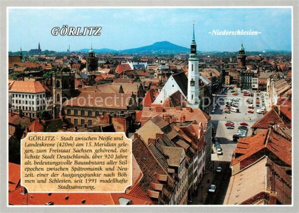 Goerlitz Sachsen Stadtpanorama Stadt zwischen Neisse und