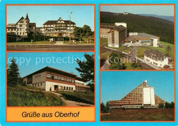 Oberhof Thueringen Hotel Ernst Thälmann VEB Reisebüro FDGB