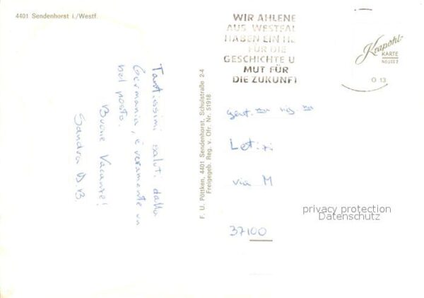 Sendenhorst Stadtzentrum mit Kirche Fliegeraufnahme – Bild 2
