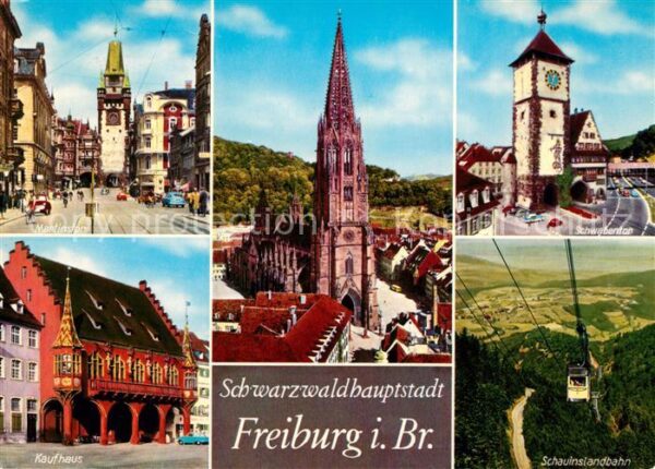Freiburg Breisgau Martinstor Schwabentor Kaufhaus Münster