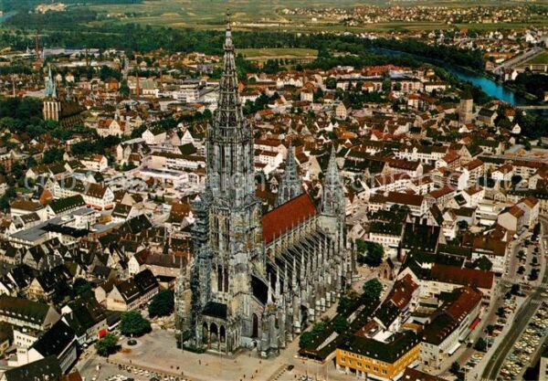 Ulm Donau Fliegeraufnahme Münster