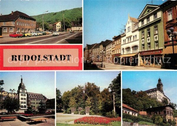 Rudolstadt Ortsansichten Rathaus Wilhelm Pieck Pla