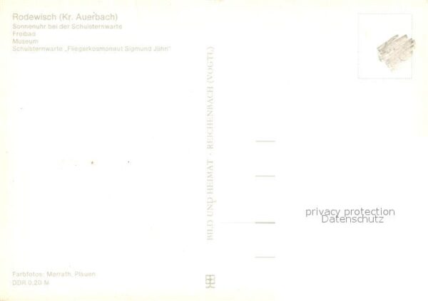 Rodewisch Sonnenuhr Schulsternwarte Freibad Museu – Bild 2