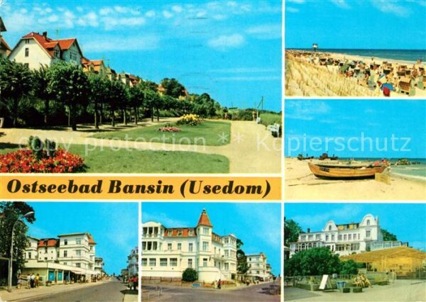 Bansin Ostseebad Strandpromenade Karl Marx Straße FDGB E