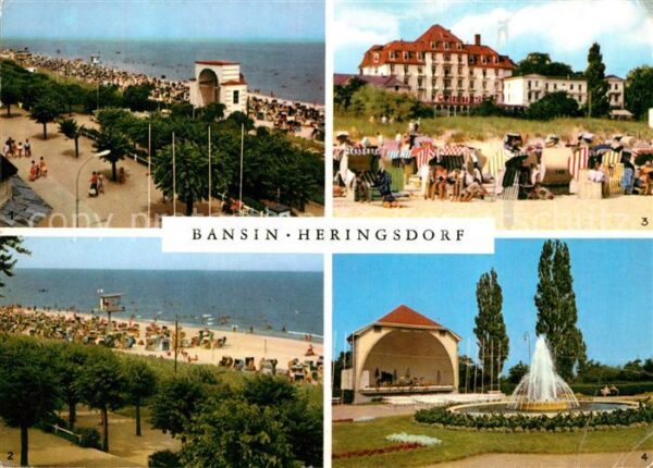 Heringsdorf Ostseebad Usedom Bansin Musikpavillon Strand FDGB Heim K