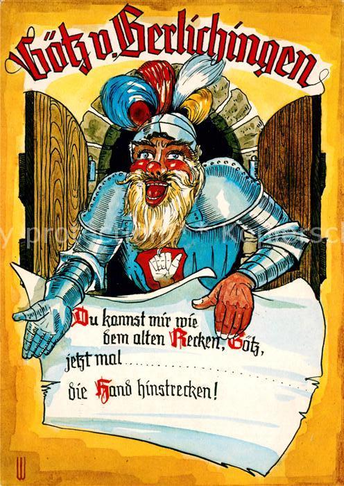 Berlichingen Götz Karikatur