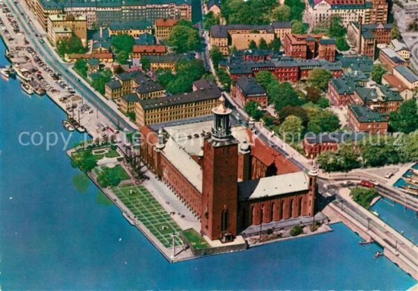 Stockholm Fliegeraufnahme City Hall