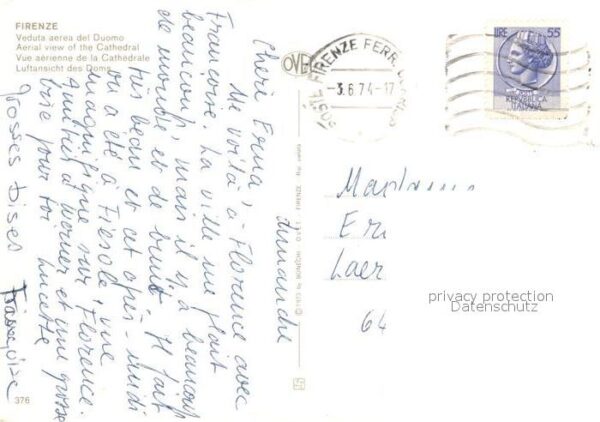 Firenze Florenz Fliegeraufnahme Dom – Bild 2