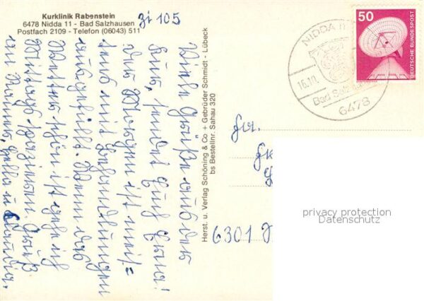Bad Salzhausen Kurklinik Rabenstein Hallenbad – Bild 2