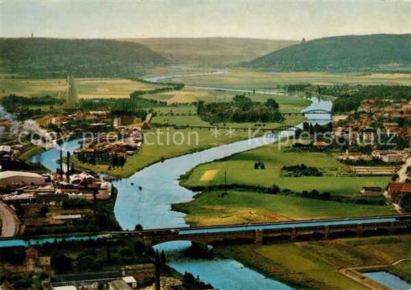 Minden Westfalen Wasserstraßenkreuz Weser Mittellandkana